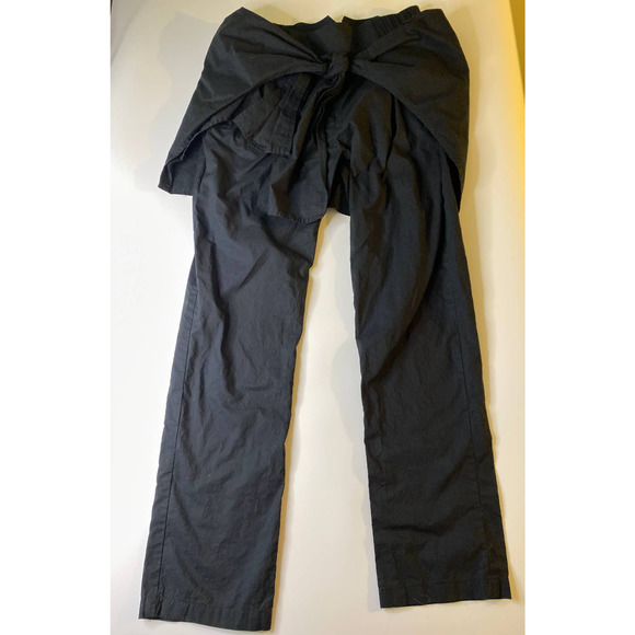 Maurie and Eve Draped Waist Cinch Black Pants Womens Size 2 - Picture 2 of 4
